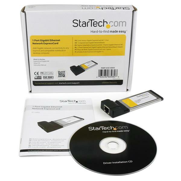 StarTech ExpressCard Gigabit Network Adapter Card EC1000S