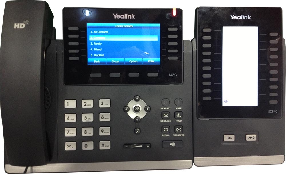 Yealink SIP-T46G Line IP Phone, Colour 4.3