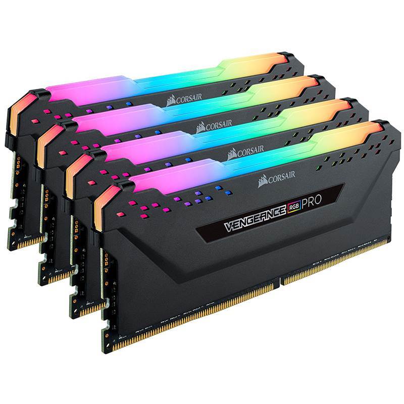 Corsair Vengeance Rgb Pro 32gb 4x 8gb Ddr4 3000mhz Memory Black Cmw32gx4m4c3000c15