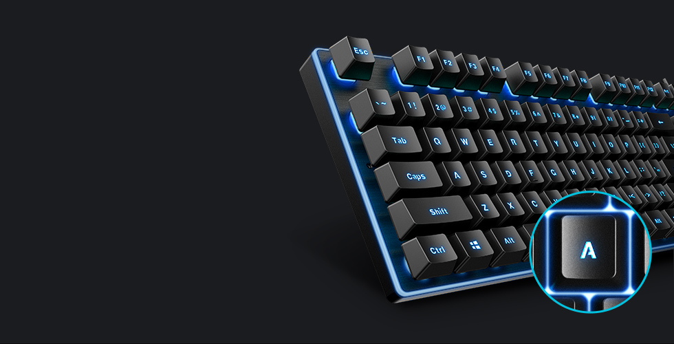 rapoo v100s backlit gaming keyboard 