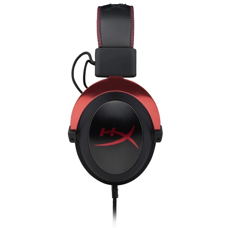 HyperX Cloud II - Gaming Headset (Black-Red) - Stereo - Mini-phone (3.5mm),  USB 2.0 - Wired - 60 Ohm - 10 Hz - 23 kHz - Over-the-ear - Binaural 