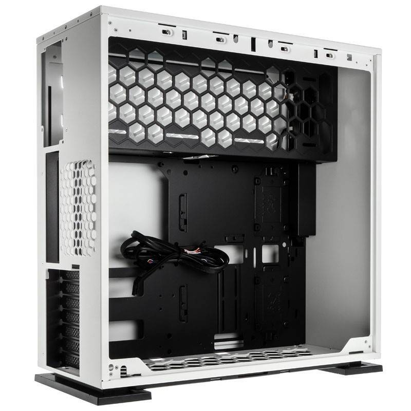 In Win 303 Tempered Glass Mid Tower Atx Case White 303 White