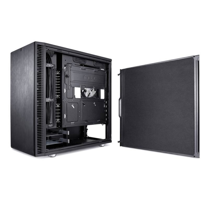 Fractal Design Define Mini C Tg Tempered Glass Mid Tower Micro Atx Case Fd Ca Def Mini C Bk Tg