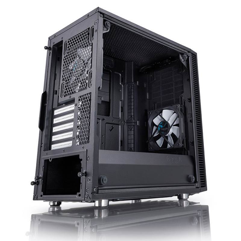 Fractal Design Define Mini C Tg Tempered Glass Mid Tower Micro Atx Case Fd Ca Def Mini C Bk Tg