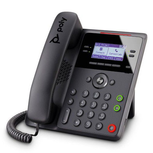 POLY/POLYCOM/PLANTRONICS EDGE B30 4-LINE VoIP PHONE W/POE IN BLACK 2200 ...