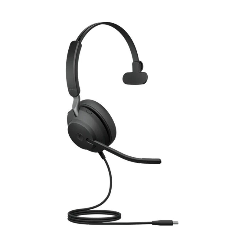 Jabra Evolve2 40 MS Mono USB-C Headset - Black |DeviceDeal