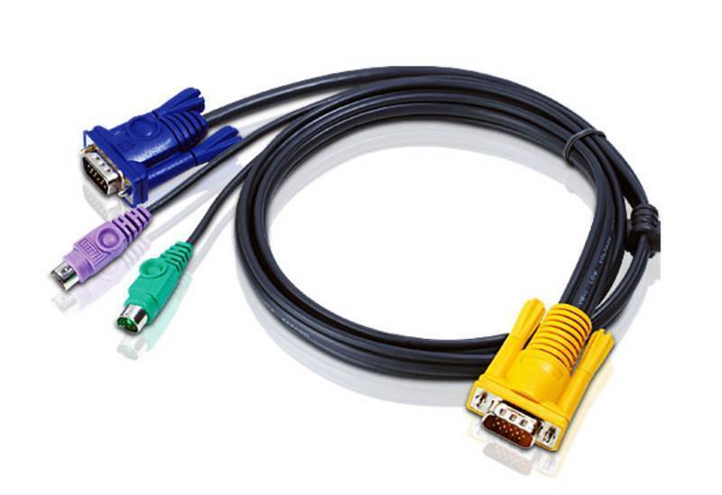 ATEN 2L-5202P PS/2 KVM Cable with 3 in 1 SPHD - 1.8m 2L-5202P