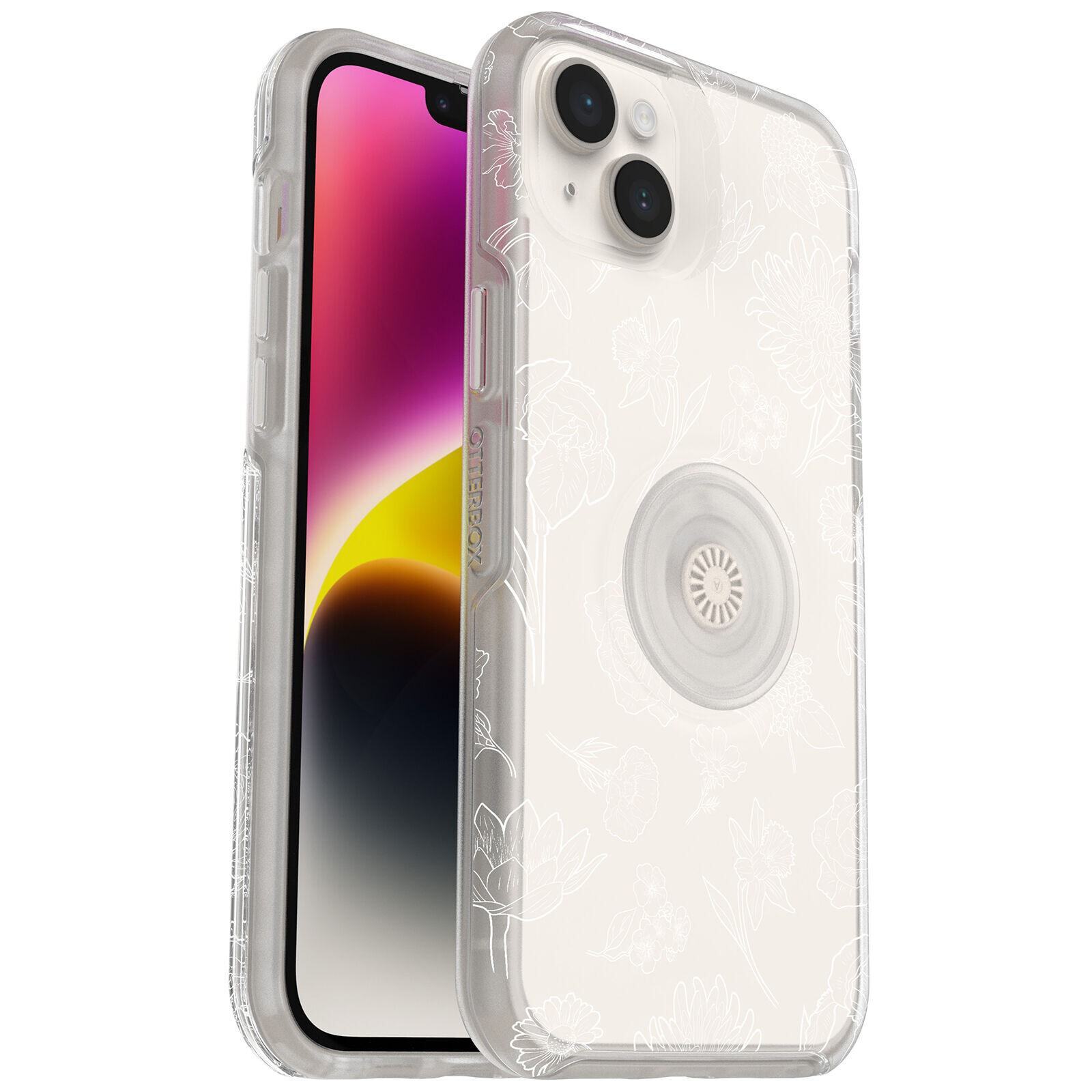 OtterBox Apple iPhone 14 Plus Otter + Pop Symmetry Series Clear Case ...