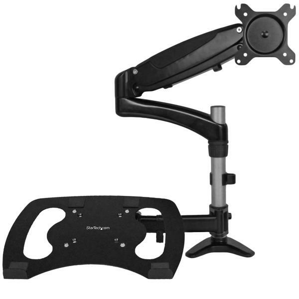 StarTech Single-Monitor Arm - Laptop Tray - One-Touch Height Adjustment ...