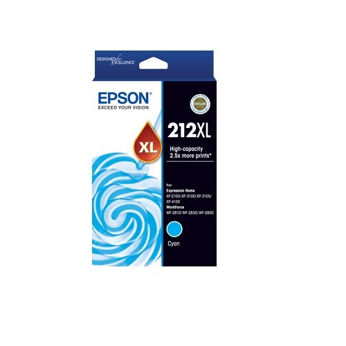 Epson 212 HY Cyan Ink Cart   C13T02X292 