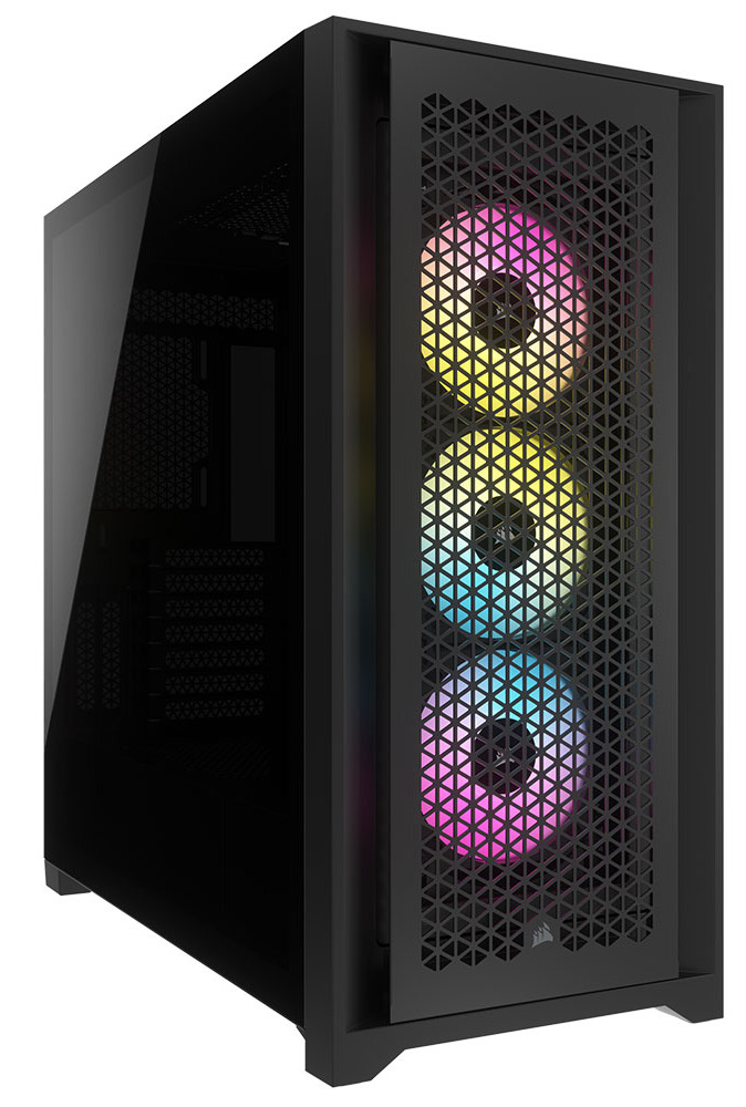 Corsair iCUE 5000D RGB AIRFLOW Mid-Tower ATX Case, T/G Window, NO PSU ...