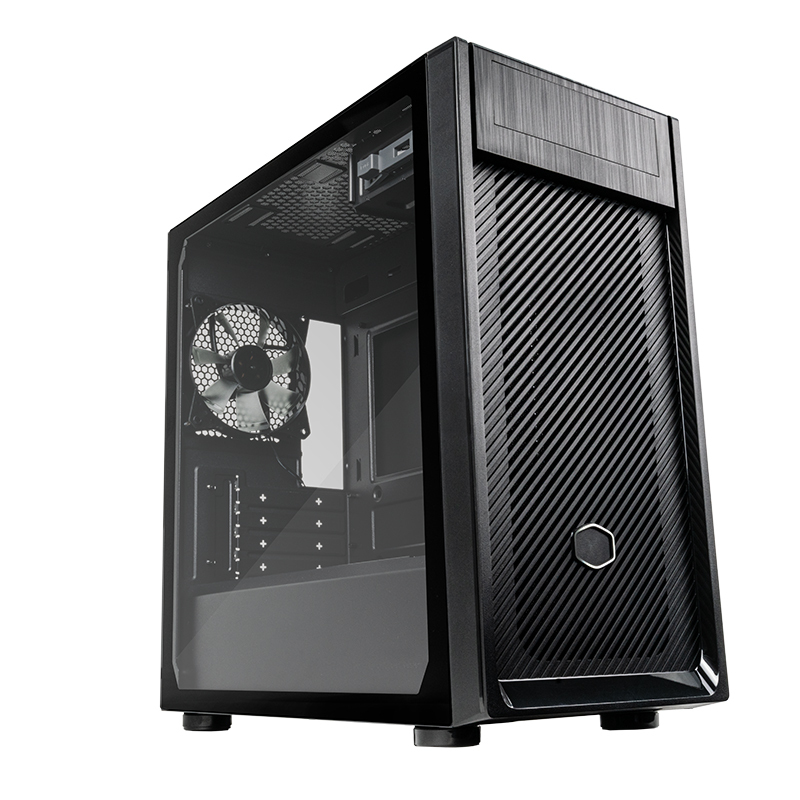 Cooler Master Elite 300 Tempered Glass Mini-Tower Micro-ATX Case + 500W ...