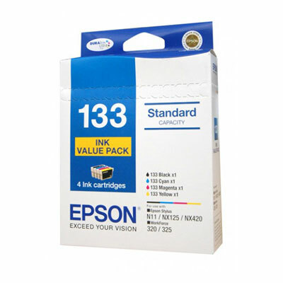 Epson 133 Ink Cartridge Pack - Black, Cyan, Magenta, Yellow C13T133692