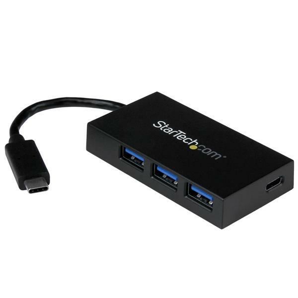 StarTech 4 Port USB 3.0 Hub / USB C to 1x USB C & 3x USB A / USB Type C ...