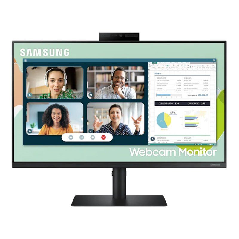 large monitor with webcam