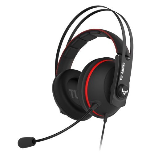 Asus TUF GAMING H7 CORE RED PC and PS4 Gaming Headset (LS)