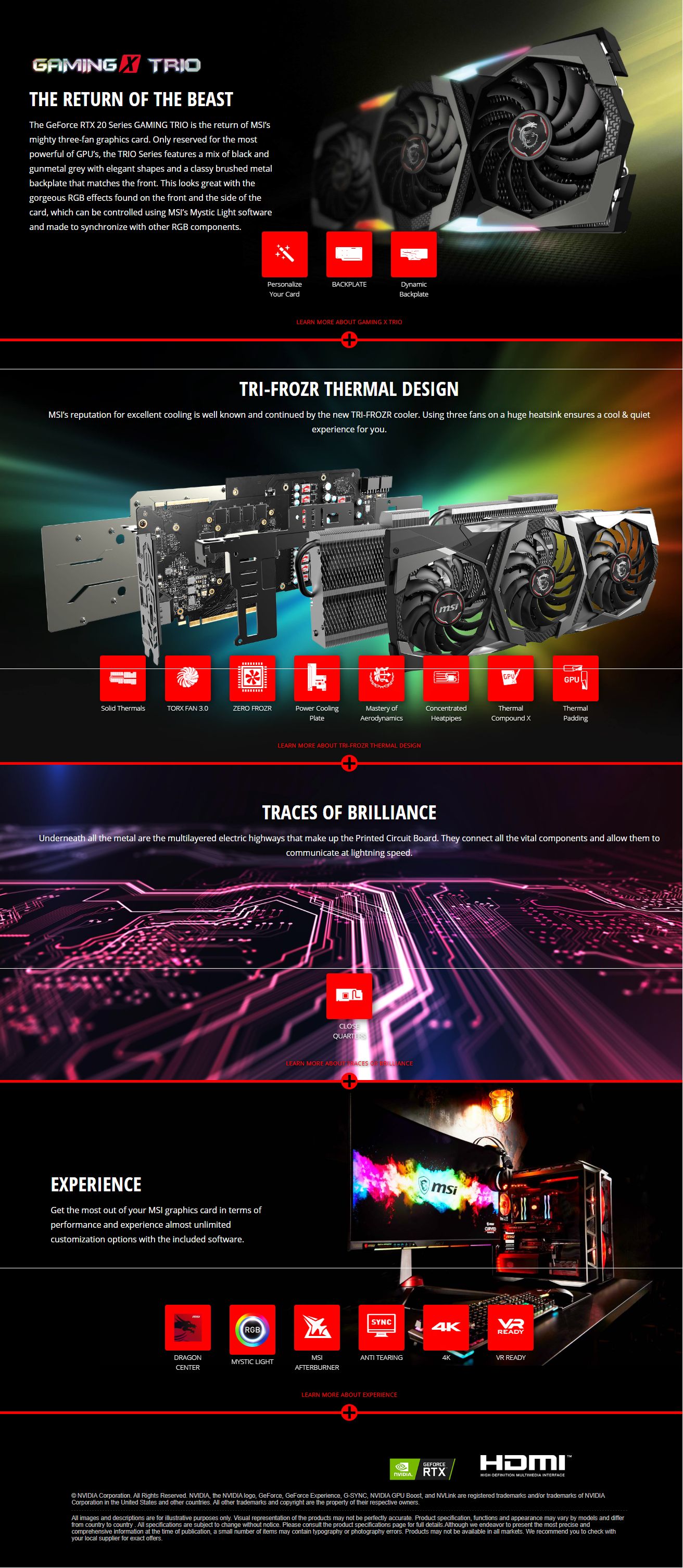 Msi Geforce Rtx 80 Super Gaming X Trio 8gb Video Card Rtx 80 Super Gaming X Trio