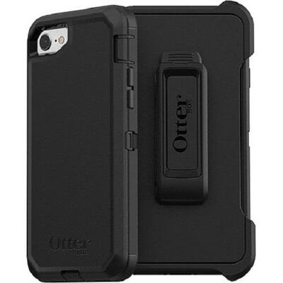 OtterBox Apple iPhone SE (3rd & 2nd Gen) and iPhone 8/7 Defender Series Case - Black (77-56603)