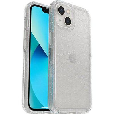 OtterBox Apple iPhone 13 Symmetry Series Clear Antimicrobial Case - Stardust (Clear Glitter) (77-85307)