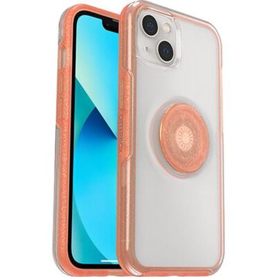 OtterBox Apple iPhone 13 Otter + Pop Symmetry Series Clear Case - Melondramatic (Clear/Orange) (77-85392)