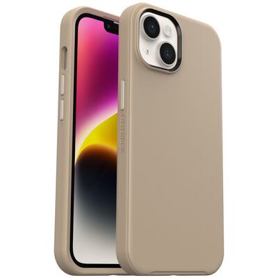 OtterBox Apple iPhone 14 / iPhone 13 Symmetry Series Antimicrobial Case - Don't Even Chai (Brown) (77-88491)