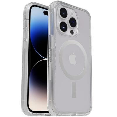 OtterBox Apple iPhone 14 Pro Symmetry Series+ Clear Antimicrobial Case for MagSafe - Clear (77-89225)