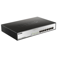 D-Link DGS-1008MP 8-Port Gigabit PoE Unmanaged Switch with 140W PoE Budget